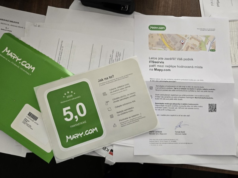 Ocenění Mapy.com: děkujeme za důvěru!